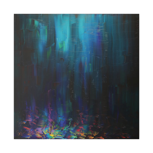 Iridescent Rain : Matte Canvas, Stretched, 0.75"